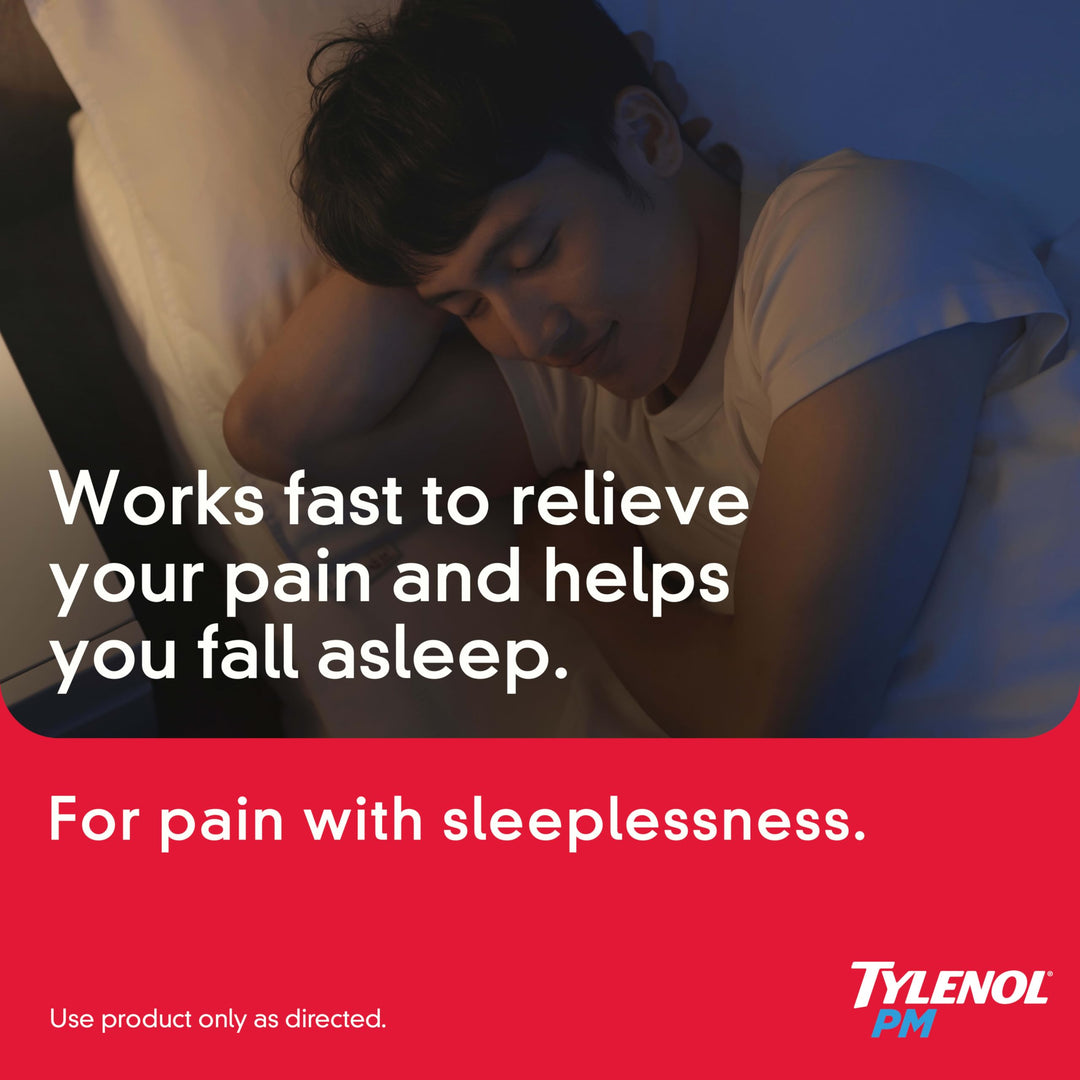 Tylenol PM Extra Strength Caplets, 500 mg, 50 Count