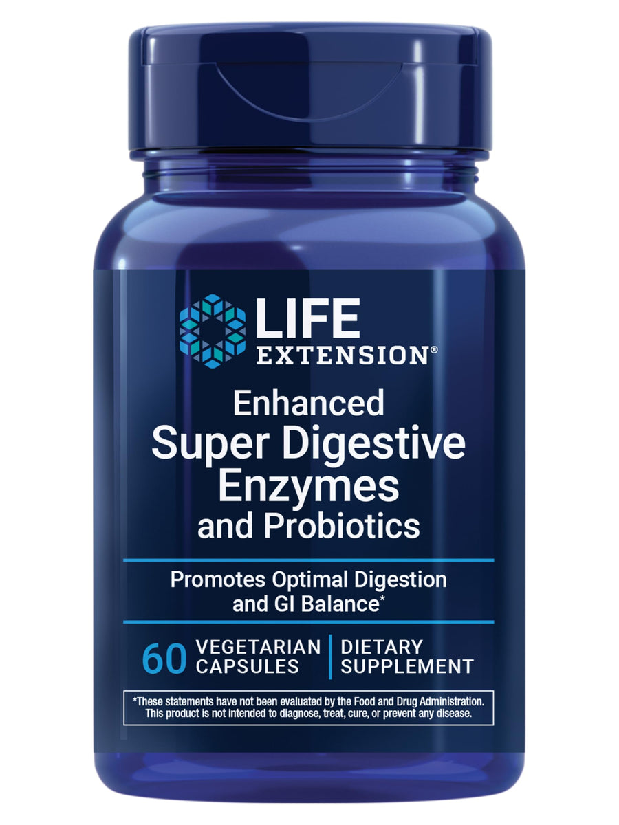 Life Extension Enhanced Super Digestive Enzymes And Probiotics, 60 Count