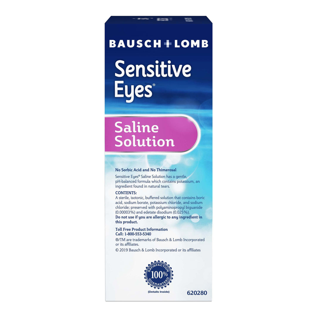 Sensitive Eyes Saline Solution, Multi, 12 oz, Pack of 2