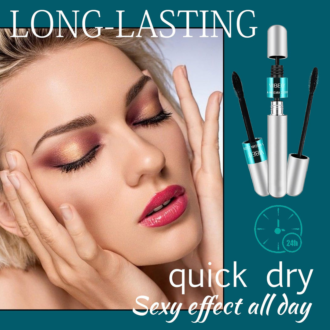 dootdott 2 in 1 Mascara And Lash Cosmetics, 4D Silk Fiber