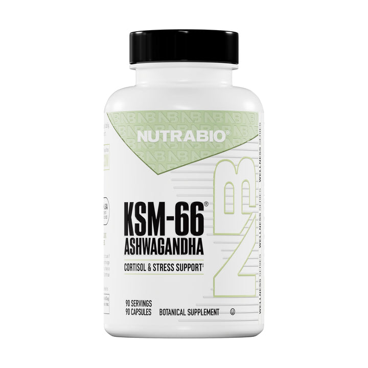 NutraBio Ashwagandha KSM-66, 600 mg, 90 Count