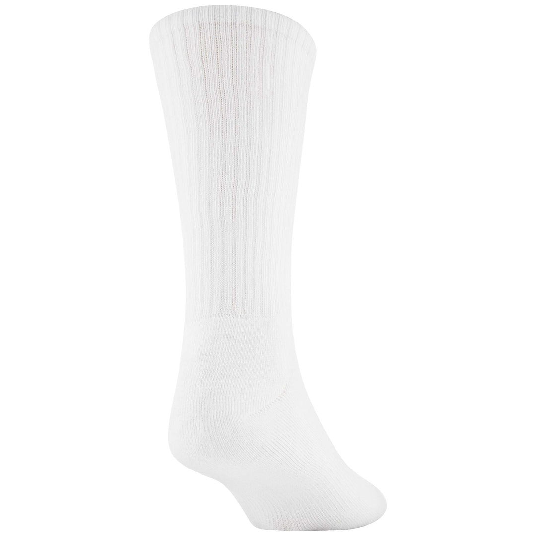 Gildan Performance Crew Socks, White, Large