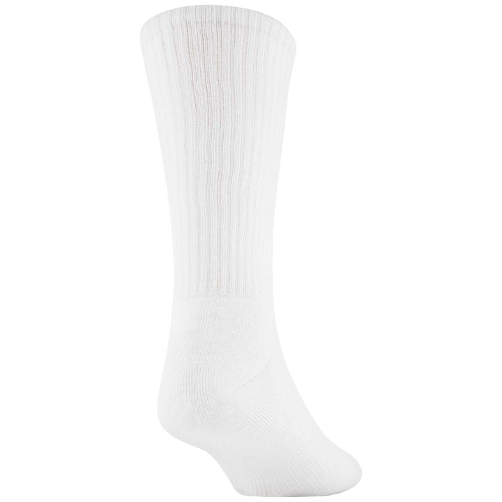 Gildan Performance Crew Socks, White, Large