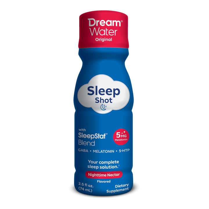 Dream Water Sleep Aid Supplement Drink, Nighttime Nectar, 2.5 fl oz, 24 Count