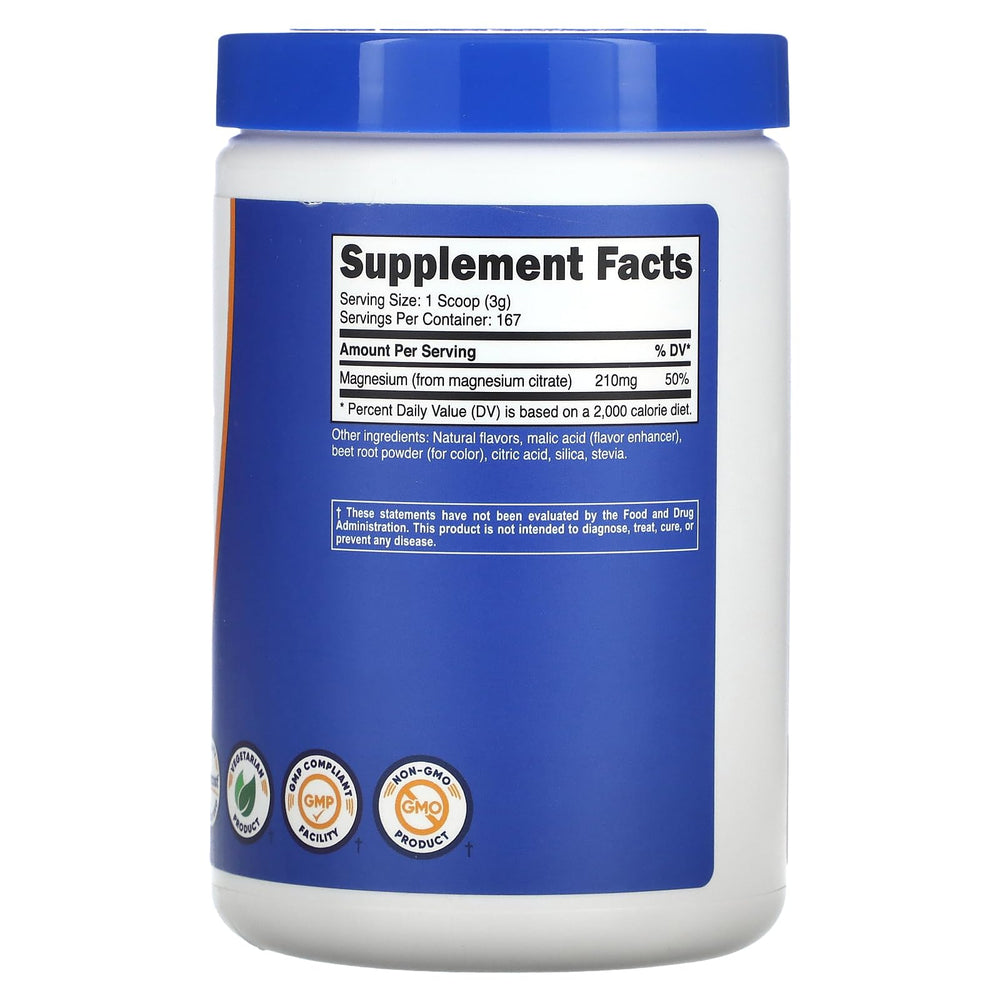 Nutricost Magnesium Citrate Powder, Fruit Punch, 500 g