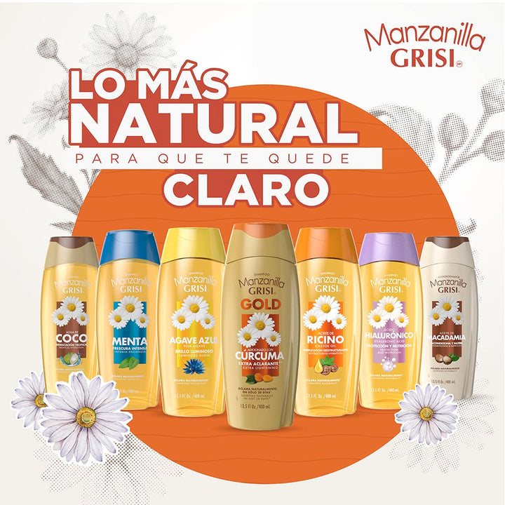 Grisi Manzanilla Gold Shampoo, Chamomile, 13.5 fl oz