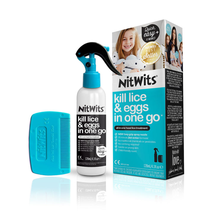 NitWits All-in-One Lice Treatment Spray, 120 ml