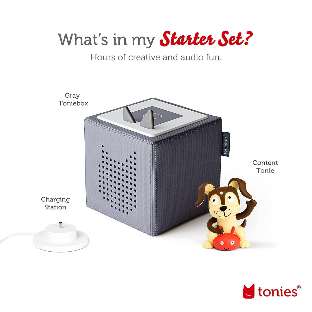 tonies Toniebox Audio Player Starter Set, Gray