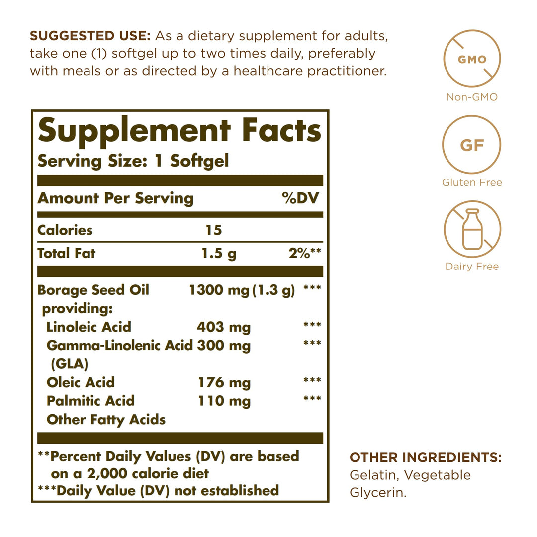 Solgar Super GLA 300 mg, 60 Count