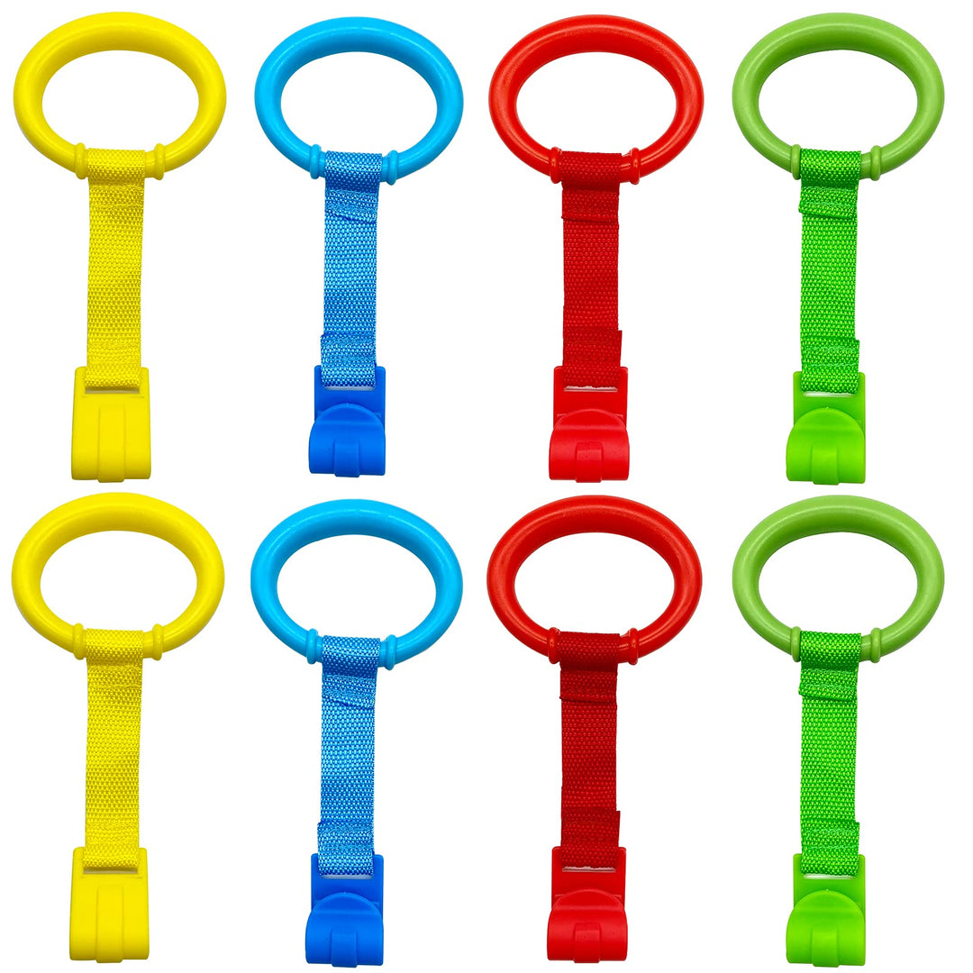 codree Baby Playpen Pull Up Rings, 4 Color, 8 Count