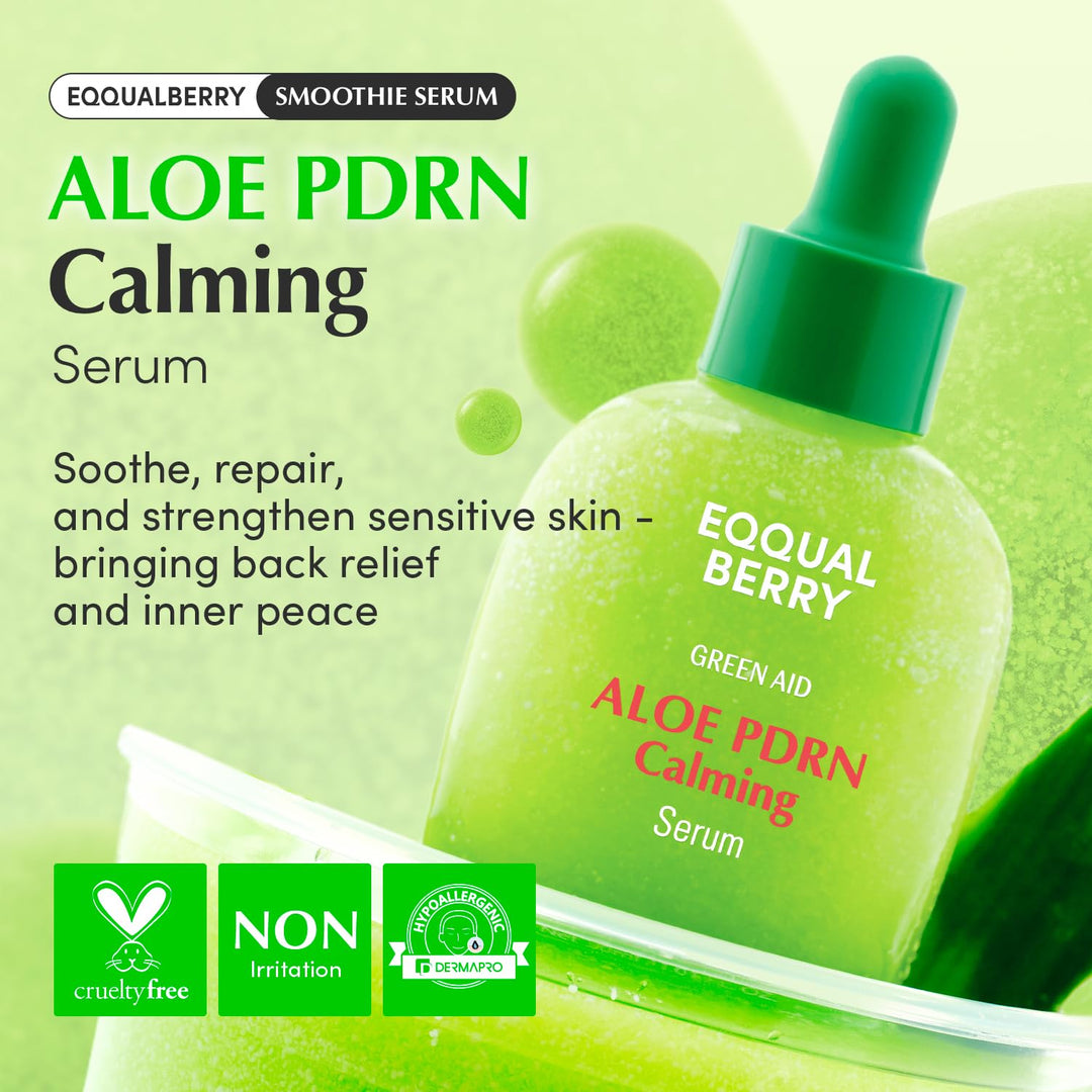 EQQUALBERRY Aloe PDRN Calming Smoothie Serum, 1.01 oz