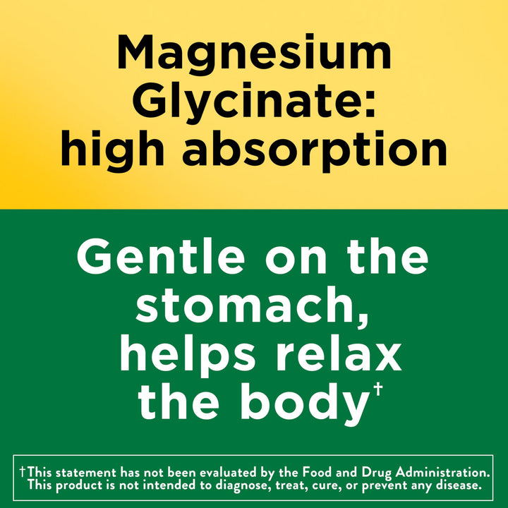 Nature Made Magnesium Glycinate Capsules, 200 mg, 60 Count