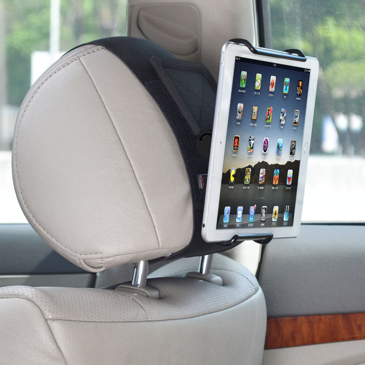 TFY Universal Car Headrest Mount Holder with Adjustable Clamp, 6-12.9 in