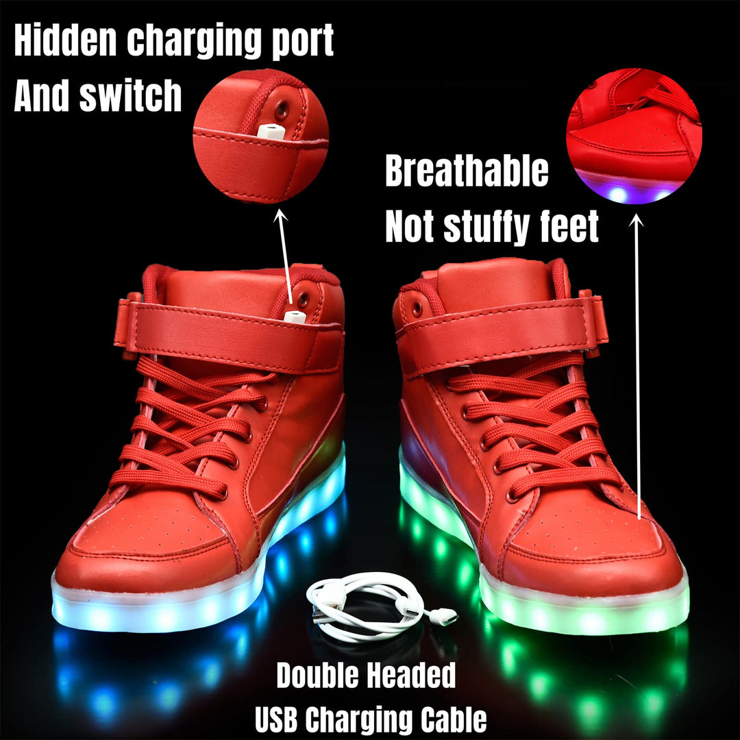 IGxx LED Light Up Shoes, High Top, Sparkly