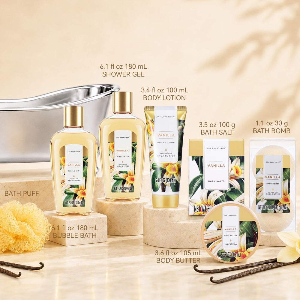 Spa Luxetique Bath Set, 8 Count