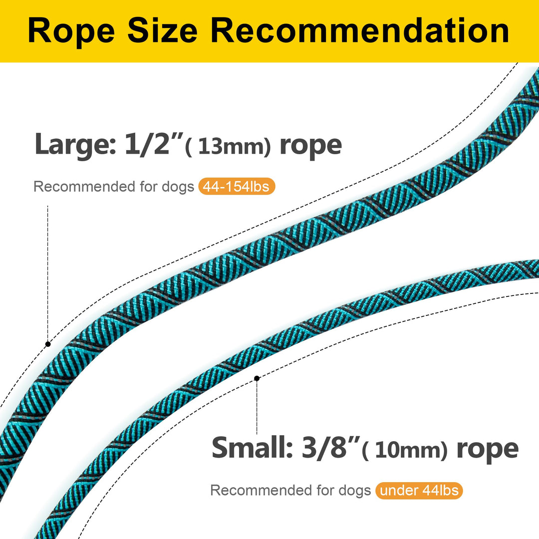 Fida Slip Lead Dog Leash, Blue, 6 ft x 3/8 in
