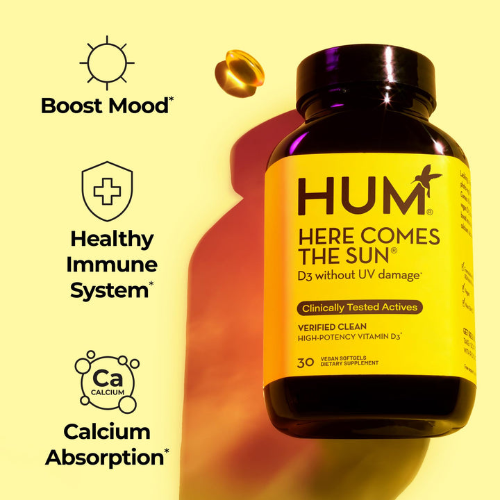 HUM Here Comes The Sun Immune Support Supplement, 30 Count