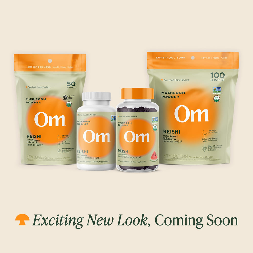 OM Mushroom Superfood Reishi Organic Mushroom Powder, 3.5 oz