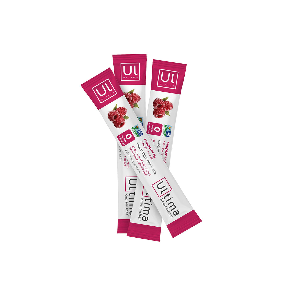 Ultima Replenisher Electrolyte Hydration Drink Mix, Raspberry, 20 Count