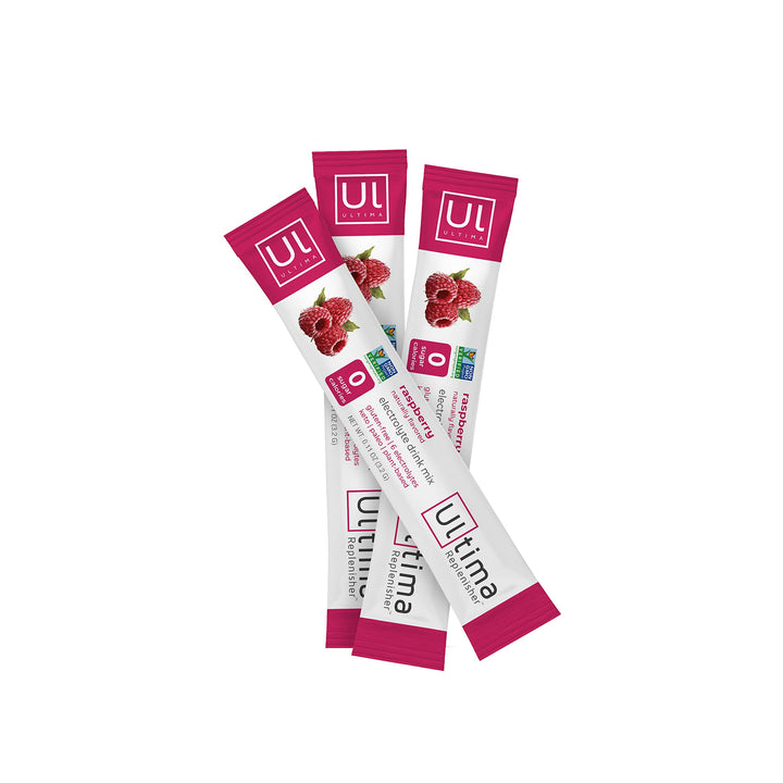 Ultima Replenisher Electrolyte Hydration Drink Mix, Raspberry, 20 Count