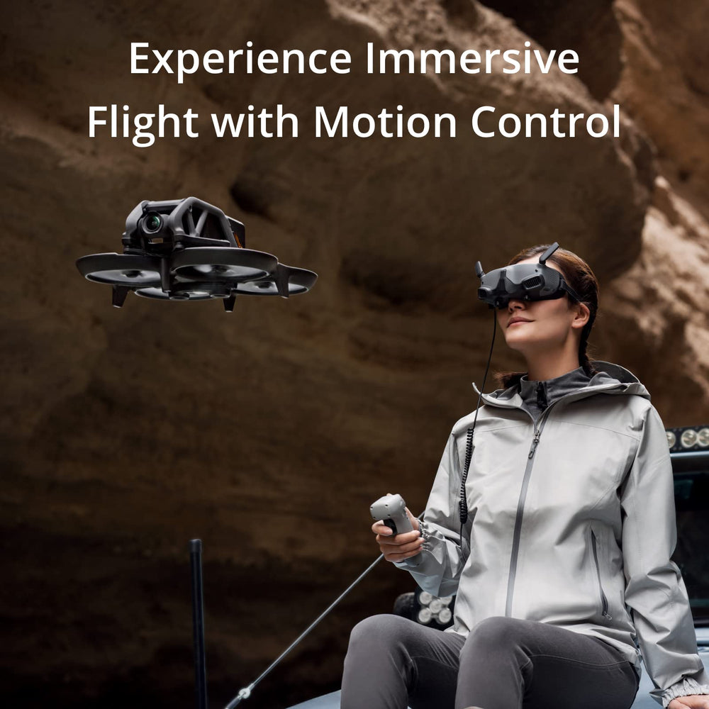 DJI Avata Fly Smart Combo FPV Drone, Black