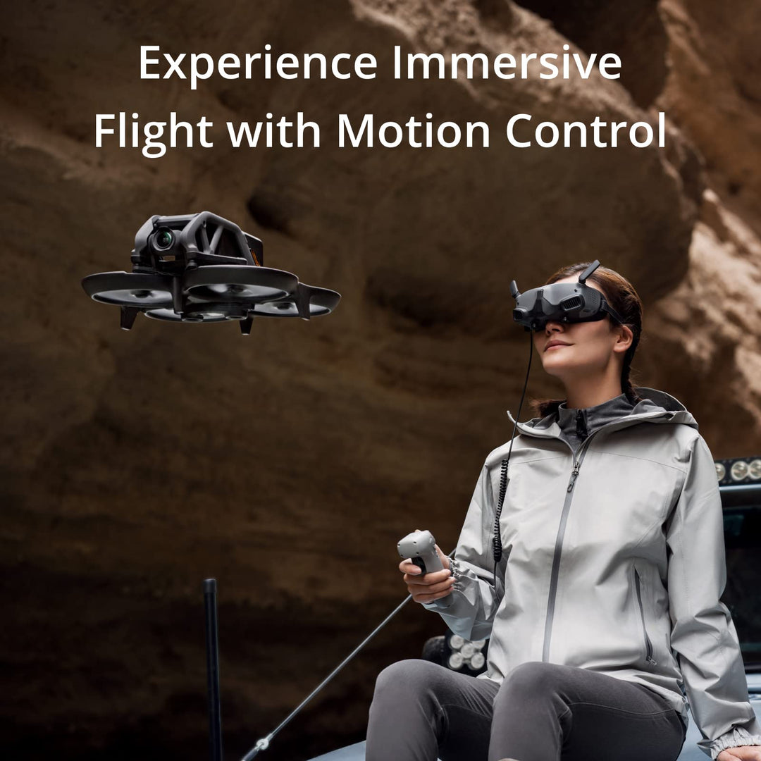 DJI Avata Fly Smart Combo FPV Drone, Black