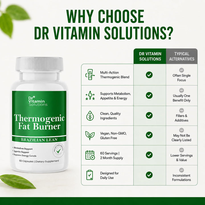 DR Vitamin Solutions Thermogenic Fat Burner, 60 Count