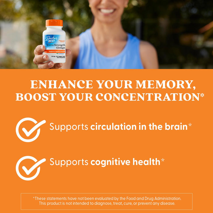 Doctor's Best Ginkgo, 120 mg, 360 Count