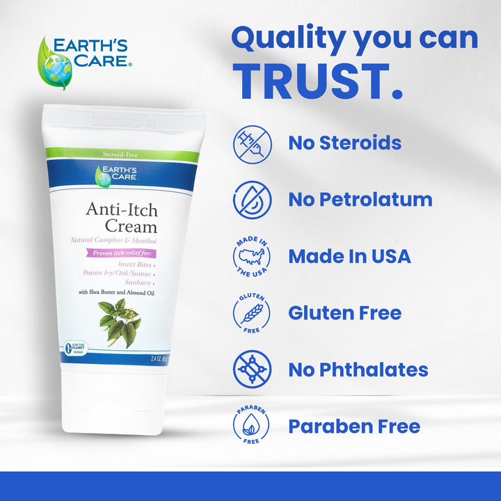 Earth's Care Anti Itch Cream, 2.4 oz