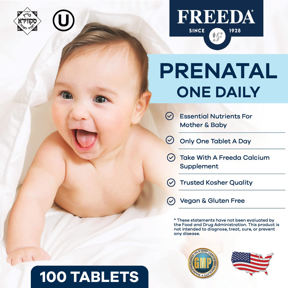 Freeda Prenatal Vitamins, 100 Count