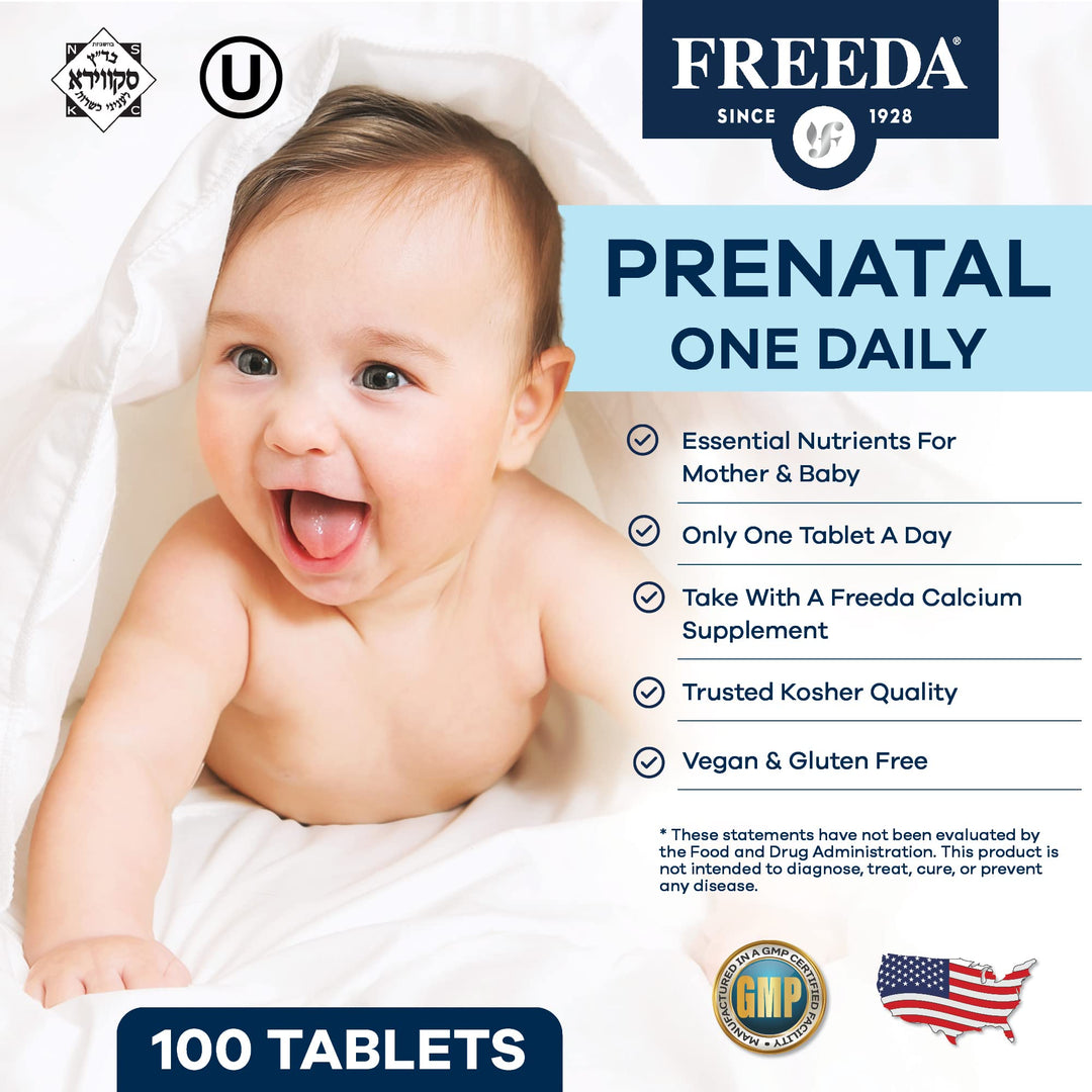 Freeda Prenatal Vitamins, 100 Count