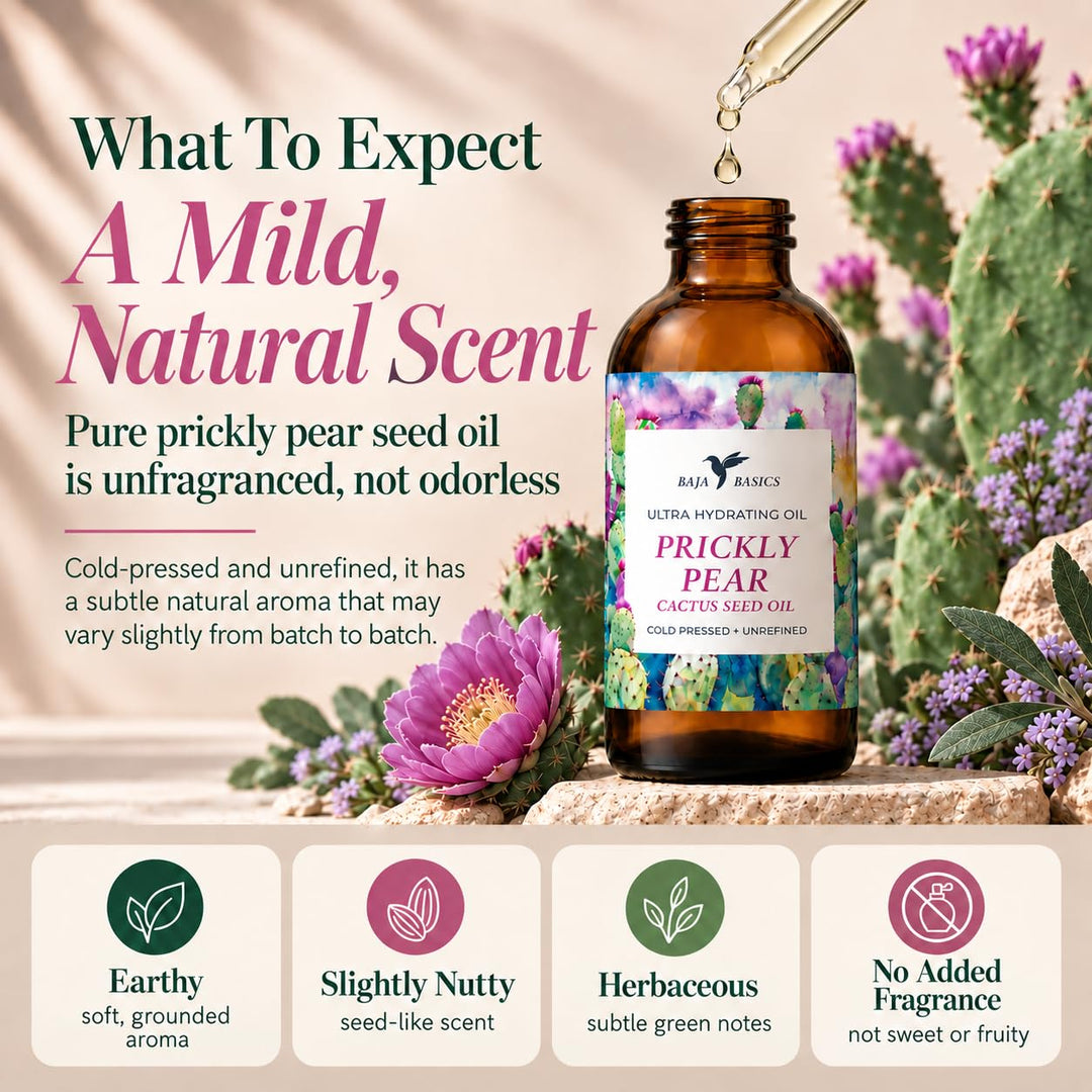 Baja Basics Prickly Pear Seed Oil, Organic Cold-Pressed, 1 fl oz