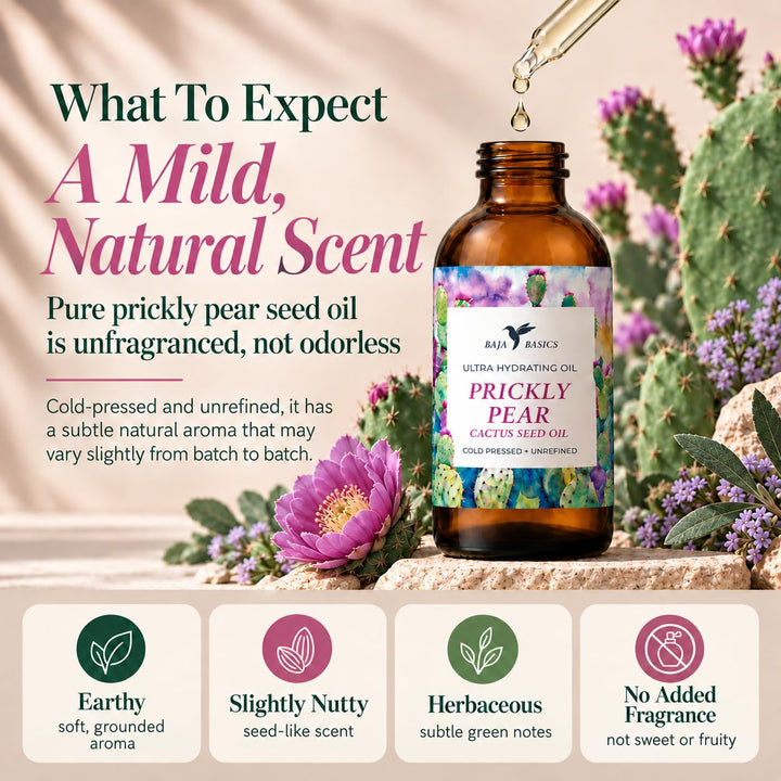 Baja Basics Prickly Pear Seed Oil, Organic Cold-Pressed, 1 fl oz