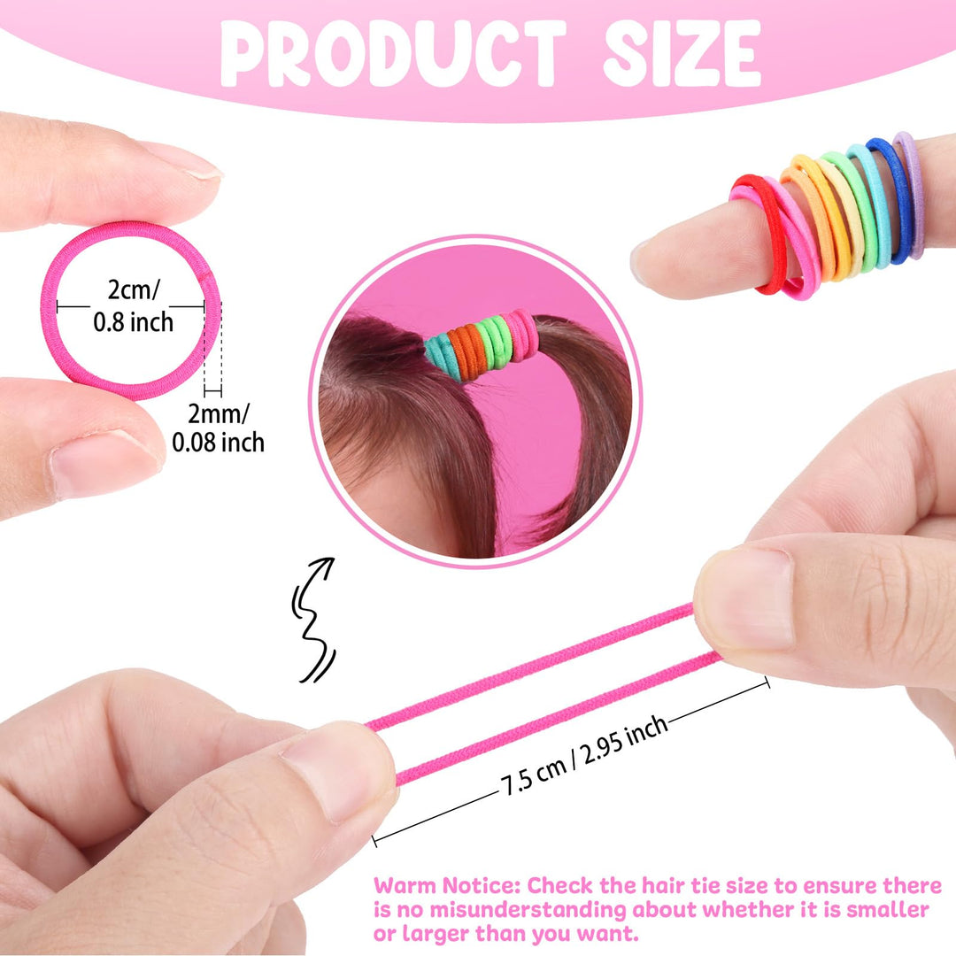 Funtopia Baby Hair Ties, Multicolor, 336 Count