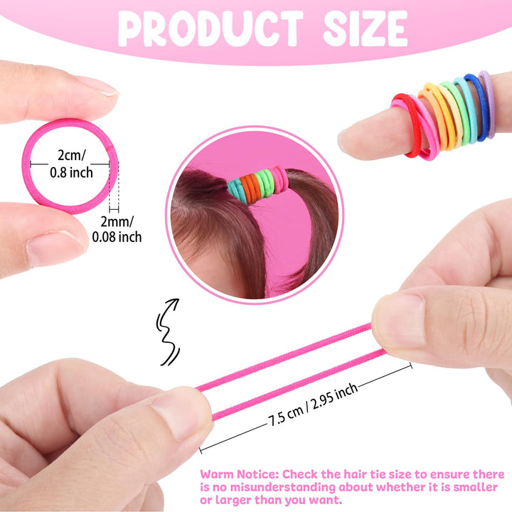 Funtopia Baby Hair Ties, Multicolor, 336 Count