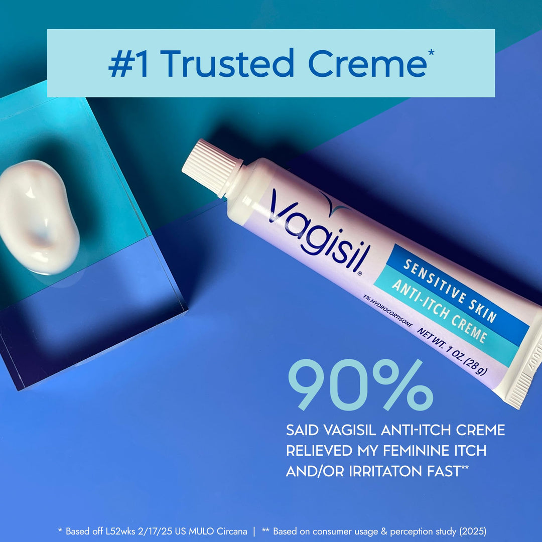 VAGISIL Maximum Strength Anti-Itch Creme, Sensitive Skin, 1 oz