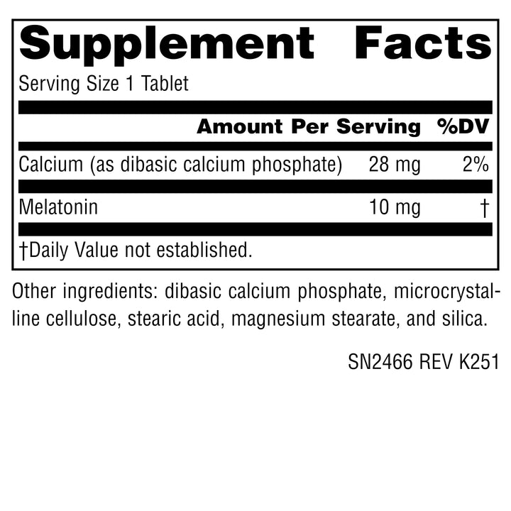 Source Naturals Sleep Science Melatonin, 10 mg, 60 Count