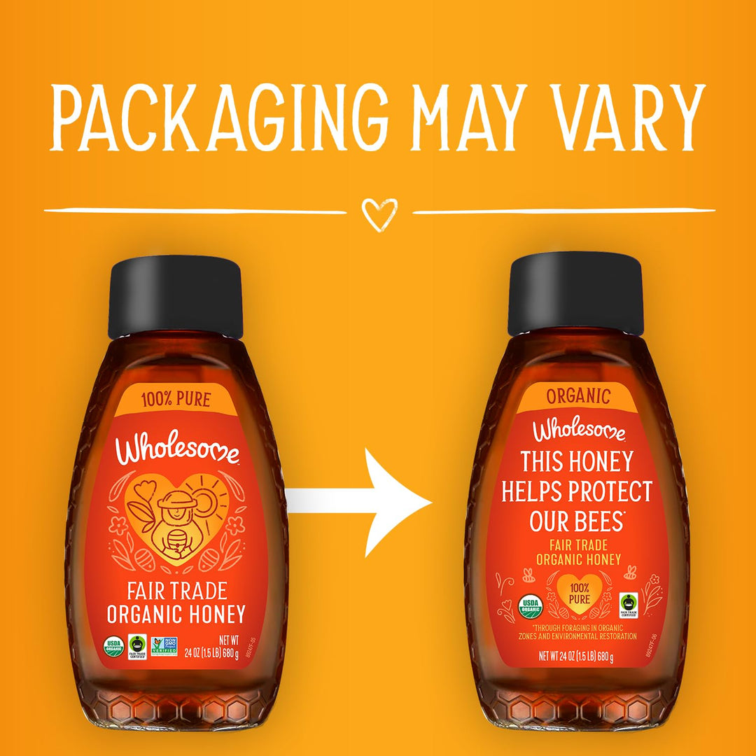 Wholesome Organic Honey, 24 oz