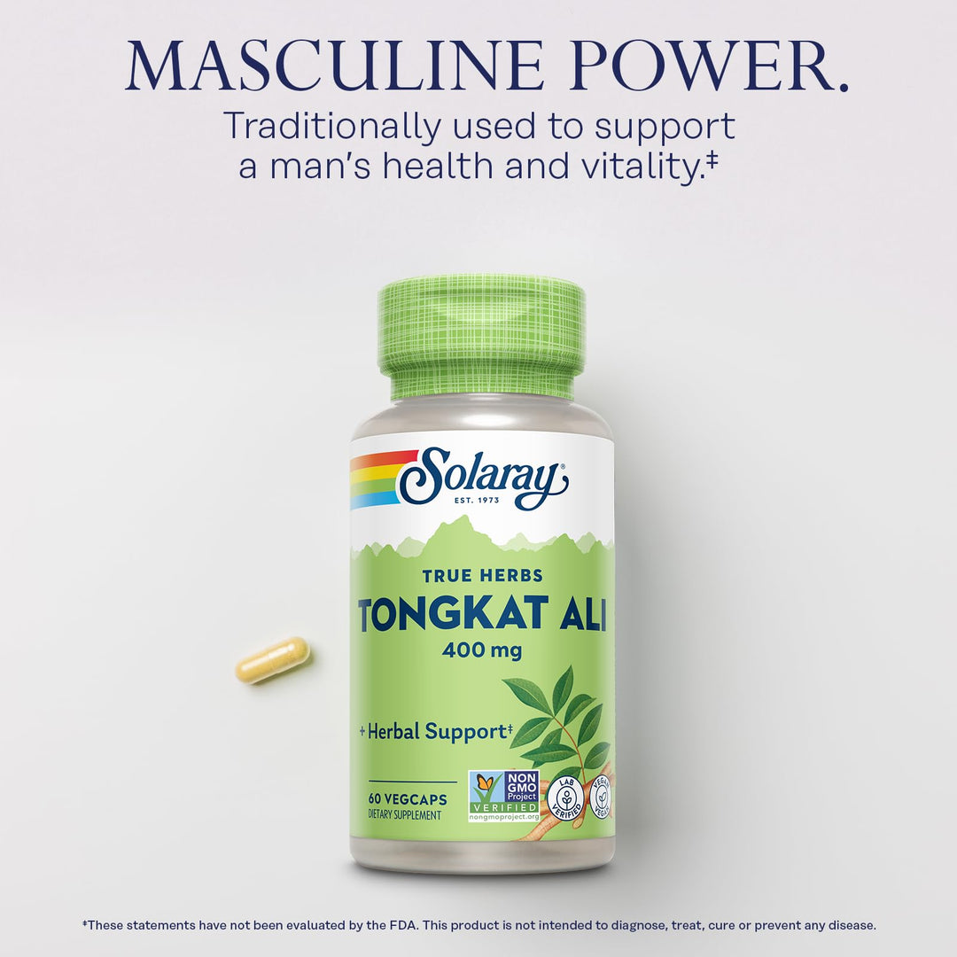 SOLARAY Tongkat Ali, 400 mg, 60 Count