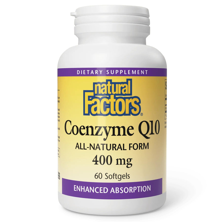 Natural Factors Coenzyme Q10 400 mg, 60 Count