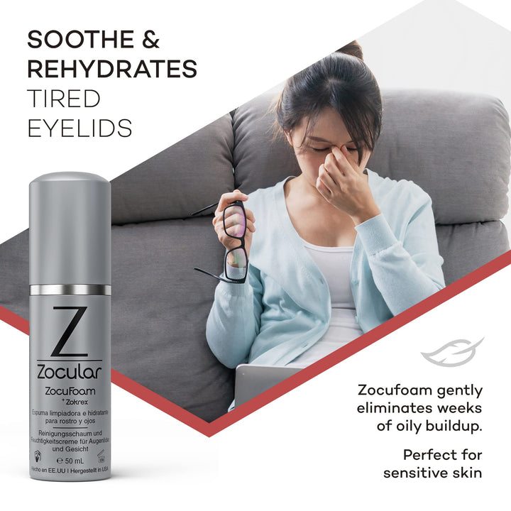 Zocular ZocuFoam Foaming Eyelid Cleansing Foam, 50 ml