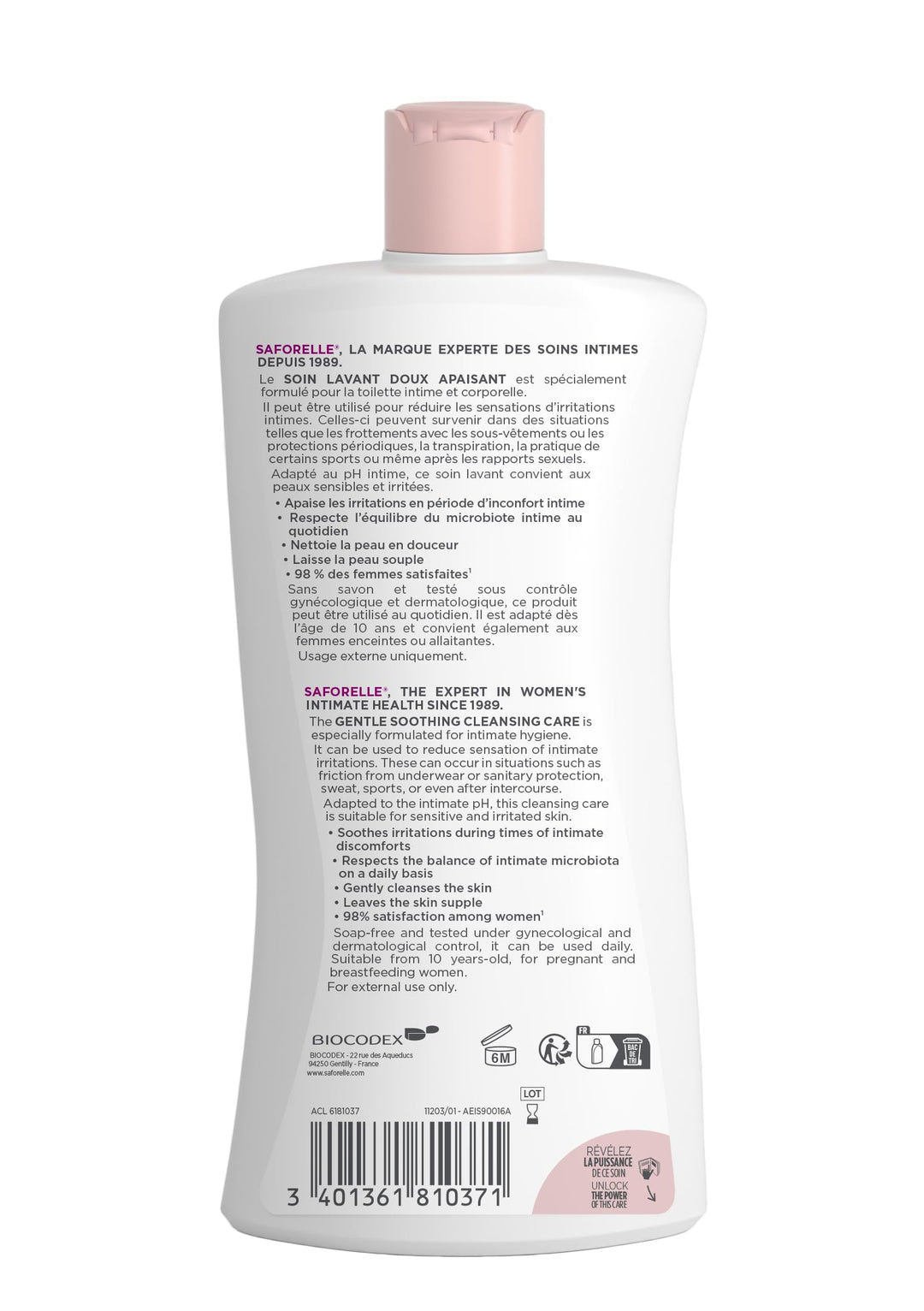 Saforelle Gentle Cleansing Care, 500 ml