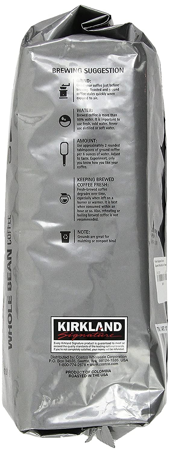KIRKLAND SIGNATURE Coffee, 100% Colombian Supremo, 48 oz