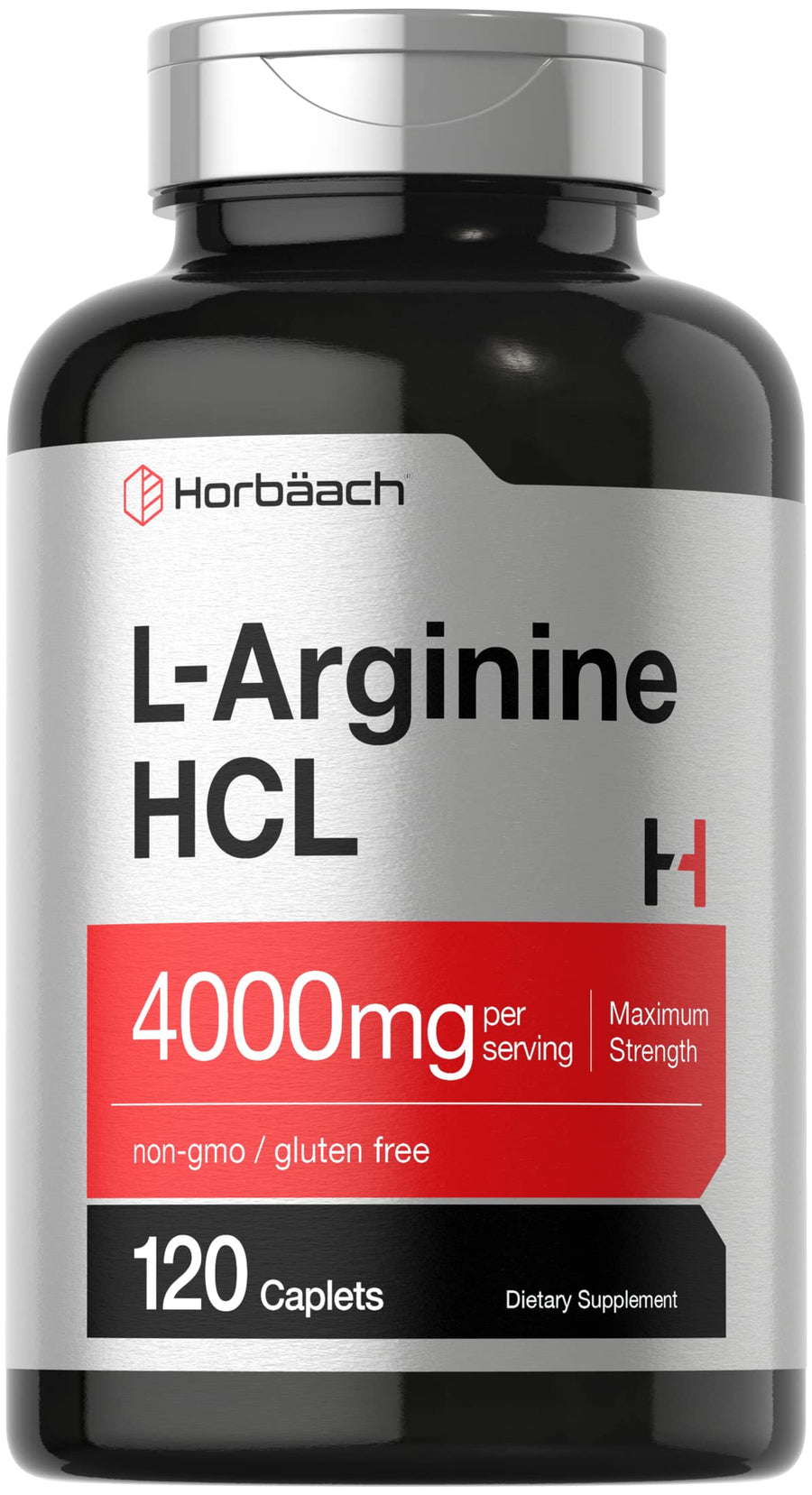 Horbäach L-Arginine HCL, 4000 mg, 120 Count