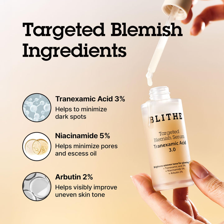 BLITHE Niacinamide 5% + TXA Tranexamic Acid 3% Serum, 1 oz