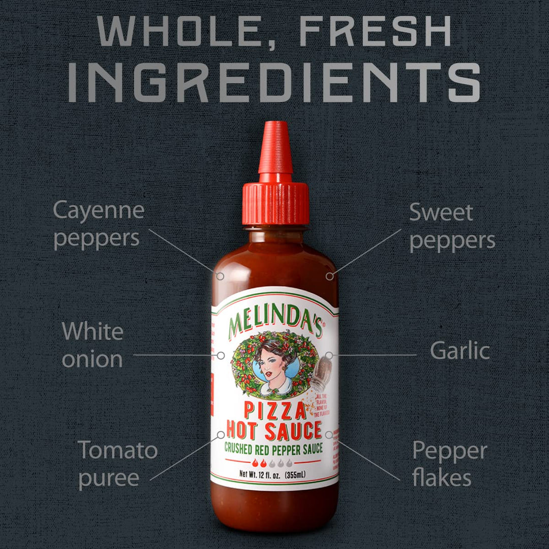 Melinda's Pizza Hot Sauce, 12 oz