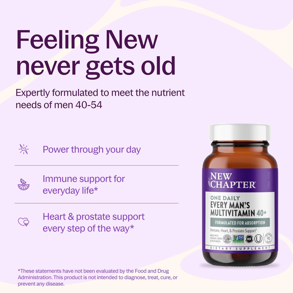 New Chapter Every Man's One Daily 40+ Multivitamin, 96 Count