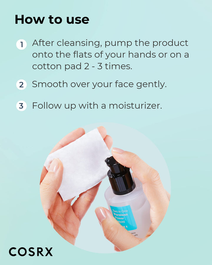 COSRX Two in One Poreless Power Liquid Toner, 3.38 fl oz
