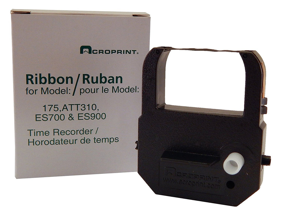 Acroprint Replacement Ribbon For Time Clock, Black