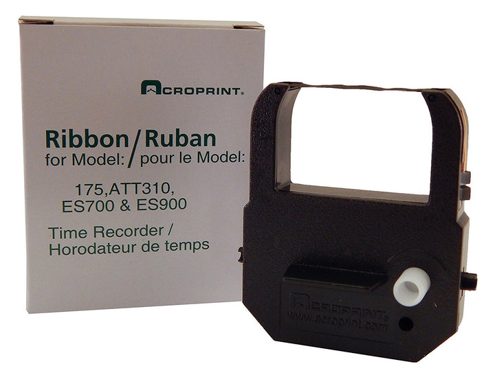 Acroprint Replacement Ribbon For Time Clock, Black